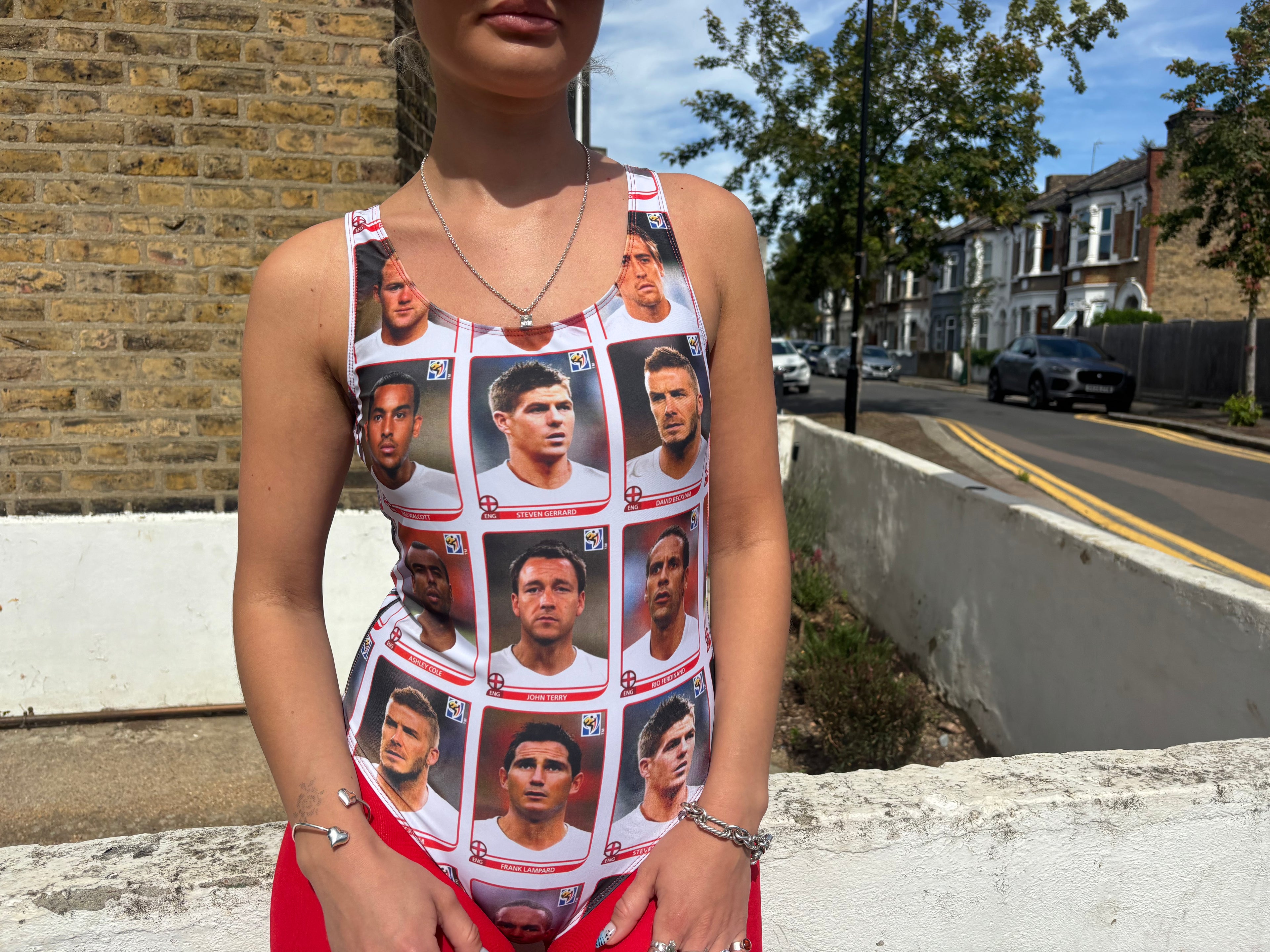 FOOTBALL STICKER SWIMSUIT